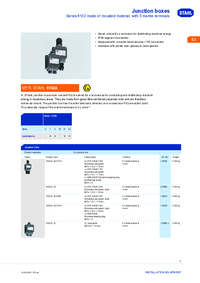 Thumbnail of document Data Sheet - Series 8102 Junction Boxes